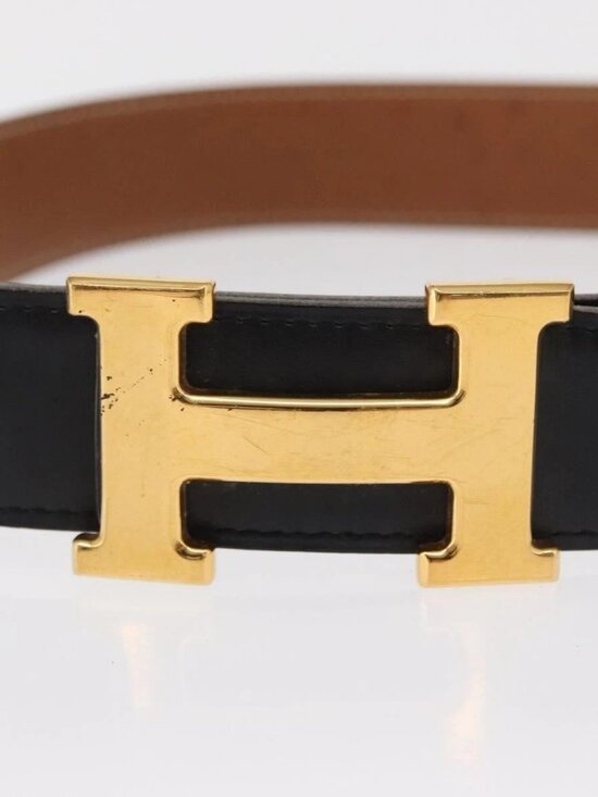 HERMES H Constance Reversible Belt Leather 28.7\